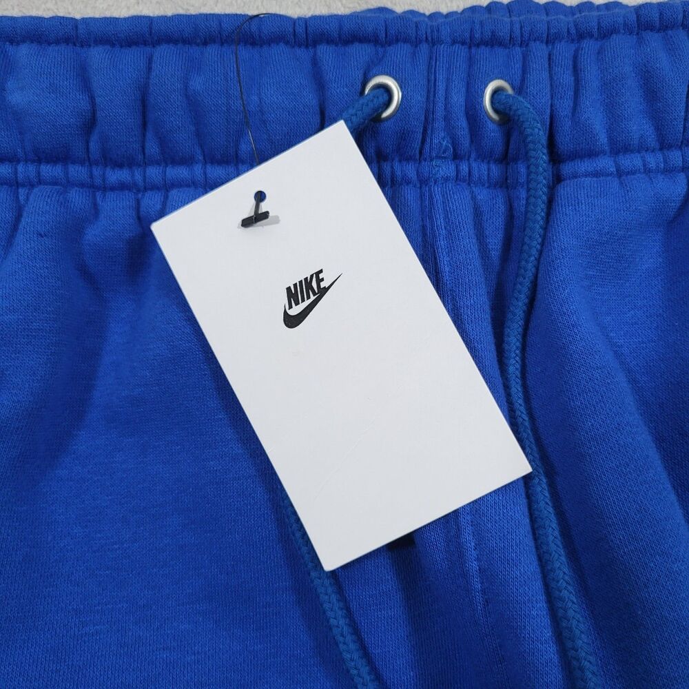 Nike Sportswear Club Fleece Shorts Mens Medium Blue White Colorblock IO9625-480 - Picture 10 of 12
